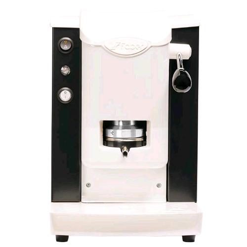 FABER SLOT PLAST LITE MACCHINA CAFFE A CIALDE 500W SERBATOIO 1.3 LT PRESSACIALDE IN OTTONE PORTA CIALDA ESTRAIBILE NERO BIANCO