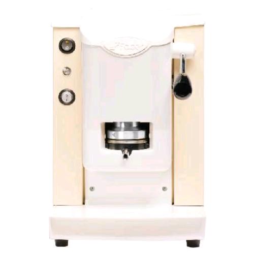 FABER SLOT PLAST LITE MACCHINA CAFFE A CIALDE 500W SERBATOIO 1.3 LT PRESSACIALDE IN OTTONE PORTA CIALDA ESTRAIBILE SABBIA BIANCO