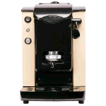 FABER SLOT PLAST LITE MACCHINA CAFFE A CIALDE 500W SERBATOIO 1.3 LT PRESSACIALDE IN OTTONE PORTA CIALDA ESTRAIBILE SABBIA NERO