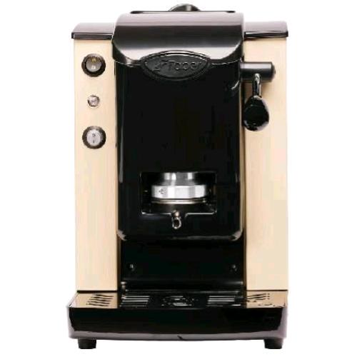 FABER SLOT PLAST LITE MACCHINA CAFFE A CIALDE 500W SERBATOIO 1.3 LT PRESSACIALDE IN OTTONE PORTA CIALDA ESTRAIBILE SABBIA NERO