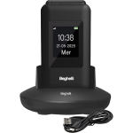 BEGHELLI SLV41 4G ECO 2.8" SENIOR PHONE A CONCHIGLIA TASTI GRANDI TASTO SOS E CHIAMATA RAPIDA VOLUME MAGGIORATO TORCIA RADIO FOTOCAMERA BASETTA DI RICARICA 4G NERO