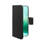 CELLY HONOR 600 LITE CUSTODIA A LIBRO IN SIMILPELLE CON CHIUSURA FLAP MAGNETICO SLOT PER CARTE E FUNZIONE STAND COLORE NERO