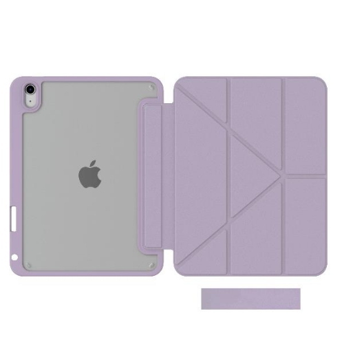 CELLY APPLE iPAD 10.9 11TH Gen CUSTODIA A LIBRO CON RETRO COVER TRASPARENTE ULTRA SOTTILE MATERIALE RESISTENTE AGLI URTI ON/OFF DISPLAY ALL'APERTURA VIOLA