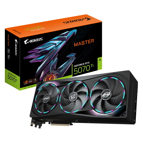GIGABYTE AORUS GEFORCE RTX 5070 Ti MASTER 16GB GDDR7 TRIPLE FAN - PCI Express x16 5.0