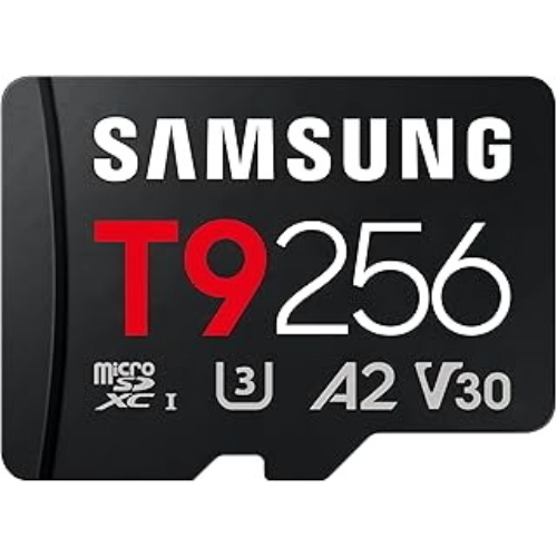 SAMSUNG T9 256GB MicroSDXC UHS-I Class 3 (U3) V30 200 MB/s A2 NERO