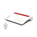 FRITZ!BOX 7630 EDITION INTERNATIONAL ROUTER WIRELESS 2.5 GIGABIT ETHERNET DUAL-BAND (2.4 GHZ/5 GHZ) BIANCO, ROSSO