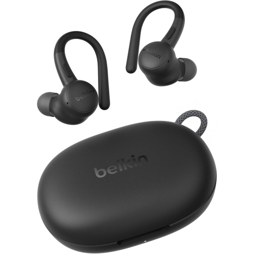 BELKIN SOUNDFORM ACTIVEFIT AURICOLARI BLUETOOTH MICROFONO INTEGRATO RICARICA RAPIDA USB-C 36 ORE DI AUTONOMIA IP54 NERO