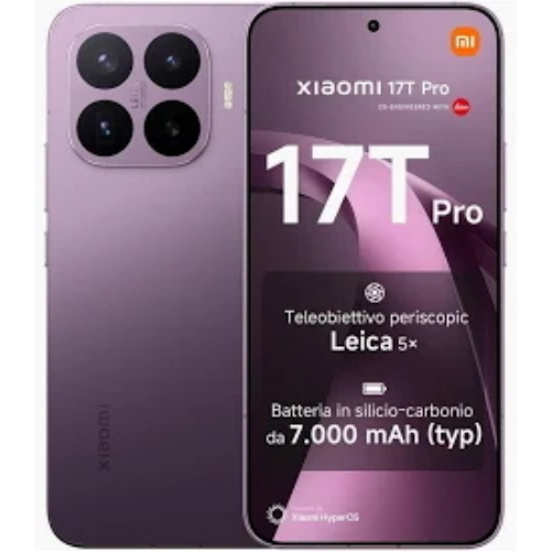 XIAOMI 17T PRO 5G DUAL SIM 6.83" OCTA CORE 256GB RAM 12GB 5G ITALIA DEEP VIOLET