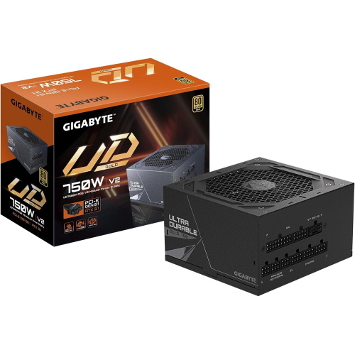 GIGABYTE GP-UD750GM PG5 V2 ALIMENTATORE 750 80 PLUS GOLD COMPLETAMENTE MODULARE ATX 3.1 NERO
