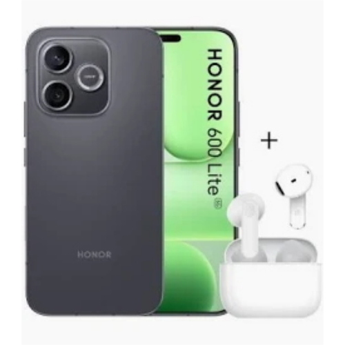 HONOR 600 LITE 5G DUAL SIM 6.6" OCTA CORE 256GB RAM 8GB 5G TIM VELVET BLACK + HONOR CHOICE EARBUDS X7e ACTIVE AURICOLARI WIRELESS BIANCO