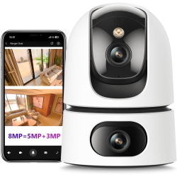 IMOU RANGER DUAL TELECAMERA DI VIDEOSORVEGLIANZA DA INTERNO WI-FI 6MPx DOPPIA OTTICA ZOM DIGITALE 8x AUDIO BIDIREZIONALE