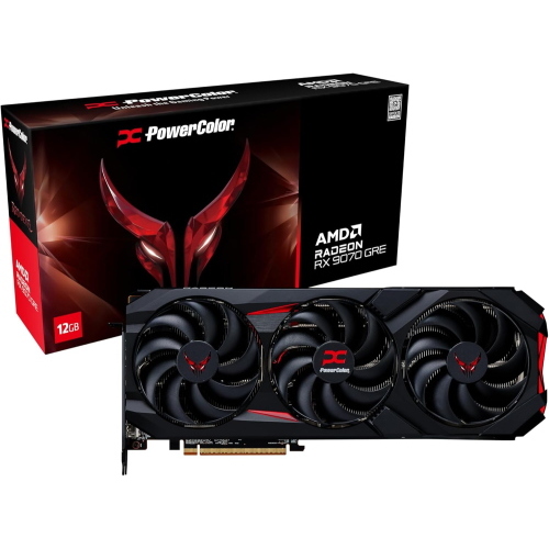 POWERCOLOR RED DEVIL AMD RADEON RX 9070 GRE 12GB GDDR6 TRIPLE FAN PCi Ex 5.0 16x