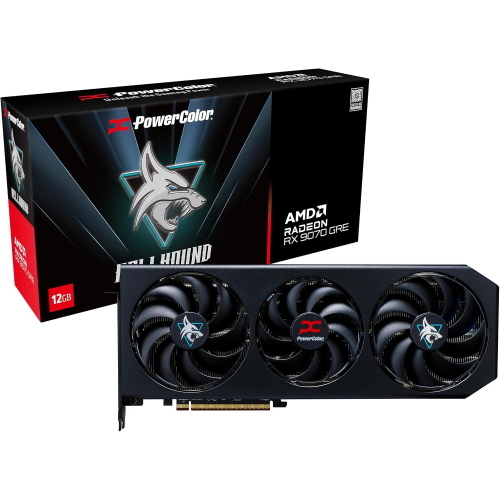 POWERCOLOR HELLHOUND AMD RADEON RX 9070 GRE 12GB GDDR6 TRIPLE FAN PCi Ex 5.0 16x