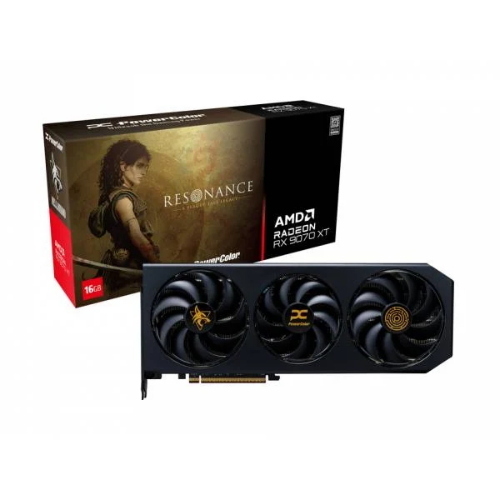 POWERCOLOR HELLHOUND RESONANCE EDITION AMD RADEON RX 9070 XT 16GB GDDR6 TRIPLE FAN PCi Ex 5.0 16x