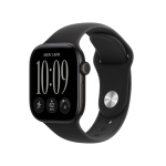 APPLE WATCH SERIES 12 2026 GPS CASSA 42mm IN ALLUMINIO NERO CON CINTURINO SPORT NERO M/L