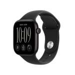 APPLE WATCH SERIES 12 2026 GPS + CELLULAR 5G CASSA 42mm IN ALLUMINIO NERO CON CINTURINO SPORT NERO S/M