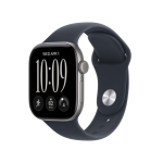 APPLE WATCH SERIES 12 2026 GPS CASSA 42mm IN ALLUMINIO GRIGIO SIDERALE CON CINTURINO SPORT BLU MARINO M/L
