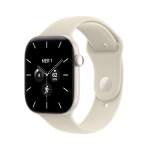 APPLE WATCH SERIES 12 2026 GPS + CELLULAR 5G CASSA 46mm IN CERAMICA BIANCO PERLA CON CINTURINO SPORT SABBIA S/M