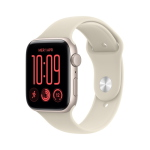 APPLE WATCH SE 3 2026 GPS CASSA 44mm IN ALLUMINIO GALASSIA CON CINTURINO SPORT SABBIA S/M