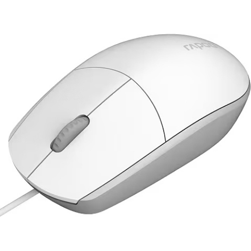 RAPOO N100 MOUSE OTTICO USB AMBIDESTRO 3 PULSANTI 1.600 DPI BIANCO
