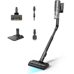 DREAME V20 PRO-A ASPIRAPOLVERE CLICLONICO CORDLESS A BATTERIE RICARICABILE SENZA SACCHETTO 0.5 LT FILTRO HEPA 610 W PULIZIA A 0mm DAI BORDI GapFree TUBO FLESSIBILE FORZA ASPIRANTE 24.000 Pa NERO 