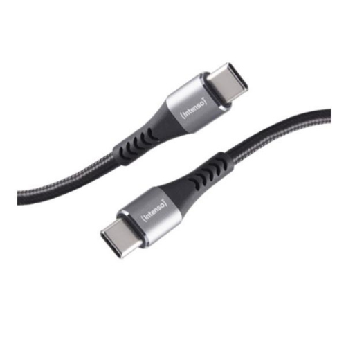 INTENSO CAVO INTRECCIATO DATI RICARICA USB-C MASCHIO MASCHIO 240 W 5A Quick Charge 3.0 2 MT NERO