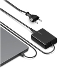 CYGNETT POWERMAXX CARICABATTERIE DA RETE GaN 100 W USB-C PER LAPTOP NOTEBOOK TABLET SMARTPHONE CAVO 1 MT NERO