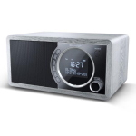 SHARP DR450 RADIO DIGITALE DAB/DAB+/FM CON RDS BLUETOOTH 4.2 20 STAZIONI MEMORIZZABILI SVEGLIA DISPLAY LCD DESIGN RETRO' GRIGIO