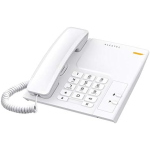 ALCATEL T26 TELEFONO DA TAVOLO A FILO INDICATORE LUMINOSO CHIAMATA IN ARRIVO - TASTO RICHIAMATA - TASTO MUTE - SUONERIA A 3 LIVELLI - MONTAGGIO A PARETE - BIANCO