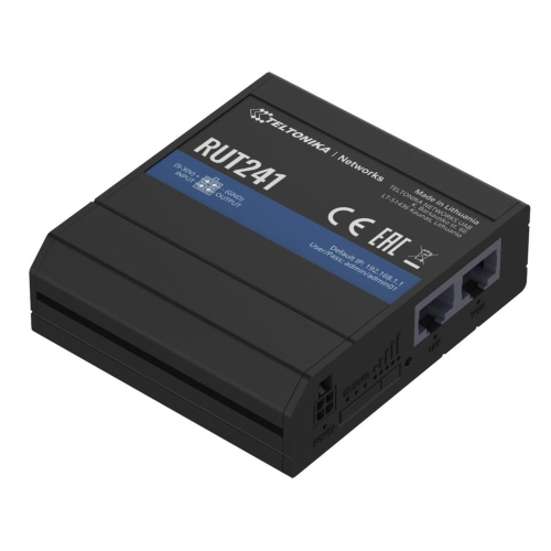 TELTONIKA RUT241 ROUTER 4G LTE Cat4 DUAL SIM/eSIM WI-FI 2xRJ45 10/100 WAN failover e RMS per IoT e M2M