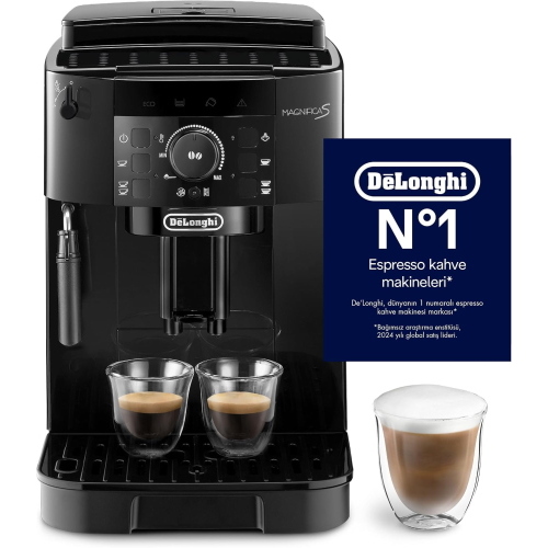 DELONGHI MAGNIFICA S MACCHINA DA CAFFE' AUTOMATICA 1.450 E 1.8 LT CAPPUCCINO CAFFE' IN CHICCHI MACINATO NERO