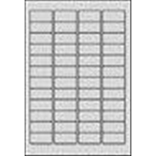 AVERY-ZWECKFORM L6009-20 CONF 960 ETICHETTE 21.2x45.7 MM AUTOADESIVE ARGENTO