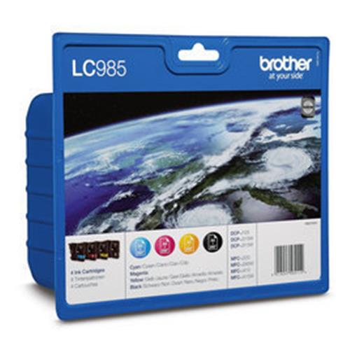 BROTHER MULTIPACK LC-985VALBP CARTUCCIA NERO-CIANO-MAGENTA-GIALLO 