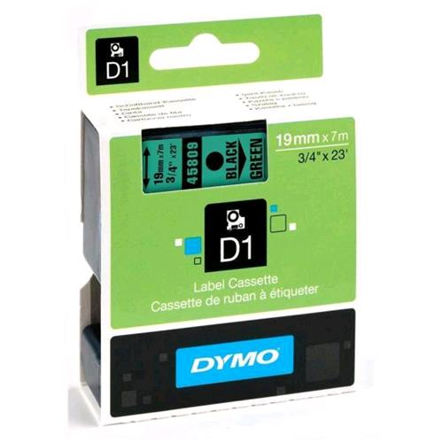 DYMO D1 STANDARD 19MM X 7M COLORE VERDE STAMPA NERO (S0720890A)