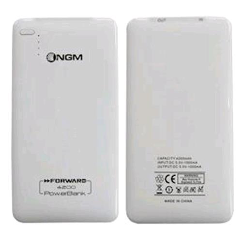 NGM FORWARD POWER BANK 4200 DISPOSITIVO USB CON UNA BATTERIA RICARICABILE AGLI IONI DI LITIO INCORPORATA DA 4200MAH.