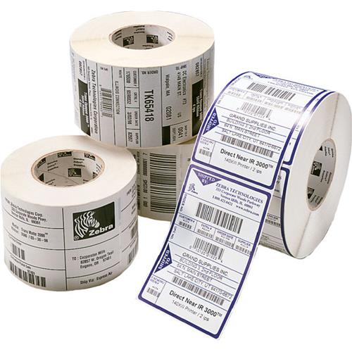 ZEBRA Z-SELECT 2000T ETICHETTE IN CARTA ADESIVA BIANCHE OPACHE  32mm X 57mm 12 Pz.