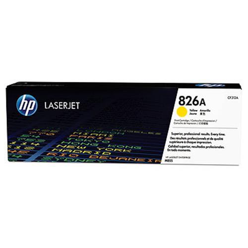 HP 826A TONER GIALLO PER LASERJET ENTERPRISE M855DN-COLOR LASERJET M855HX- M855X+- WM855X+/NFC GARANZIA ITALIA (CF312A)