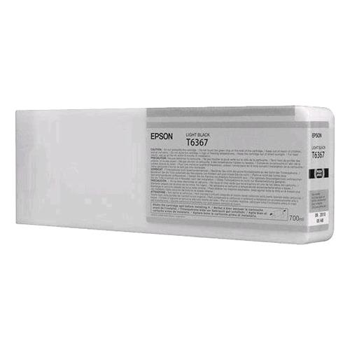 EPSON T6367 TANICA NERO-LIGHT 700ML STYLUS PRO 7900-7900 SPECTRO- 7900 SPECTROPROOFER- 7900 STD-9900-9900 SPECTRO- 9900 SPECTROPROOFER-9900 STD GARANZIA ITALIA (C13T636700)