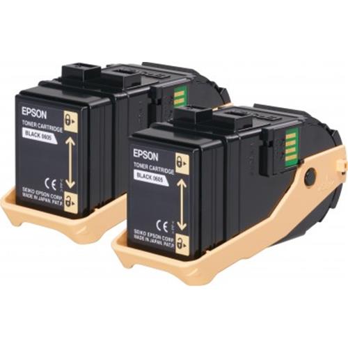 EPSON C13S050609 2 X TONER NERO PER AL-C9300D2TN/AL-C9300D3TNC/AL-C9300DN/AL-C9300DTN/AL-C9300N/AL-C9300TN