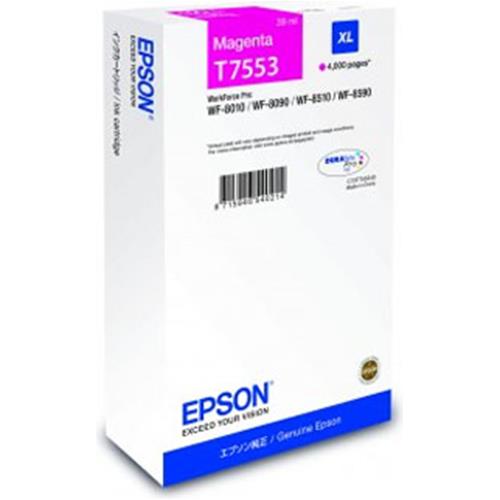 EPSON T7553 CARTUCCIA MAGENTA IN BLISTER PER WORK FORCE PRO WF-8010/8090/8510/8590 (C13T755340)