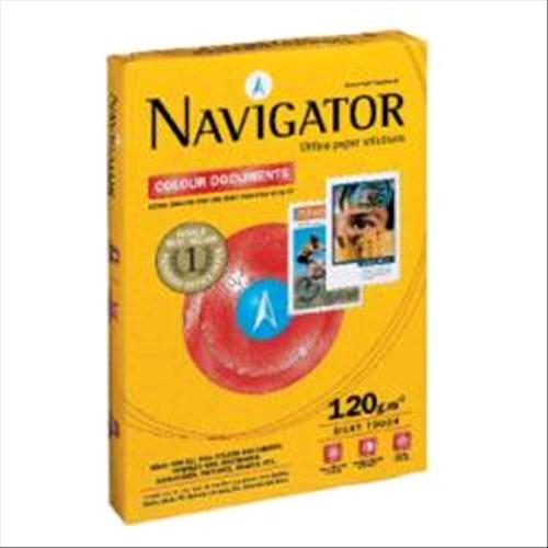 NAVIGATOR COLOUR DOCUMENTS A3 CARTA 120 gr/mq BIANCA OPACA RISMA 500 FOGLI 4 RISME