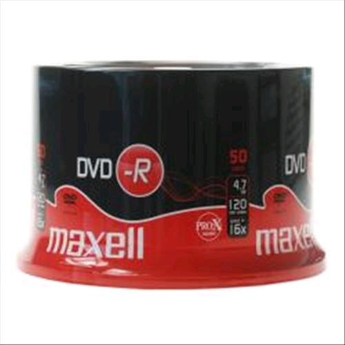 MAXELL DVD-R 4.7GB 16X CAMPANA 50 Pz