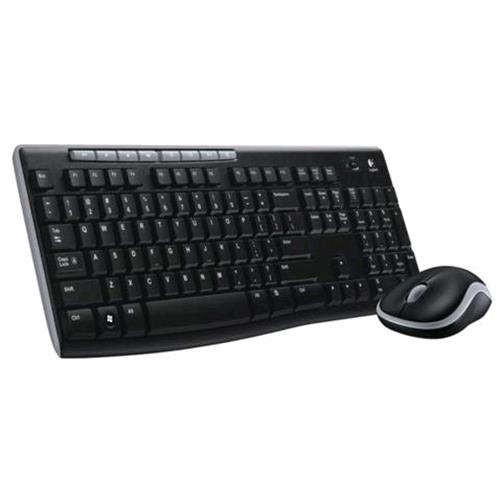 LOGITECH MK270 TASTIERA WIRELESS LAYOUT ITALIANO + MOUSE WIRELESS STANDARD OTTICO COLORE NERO