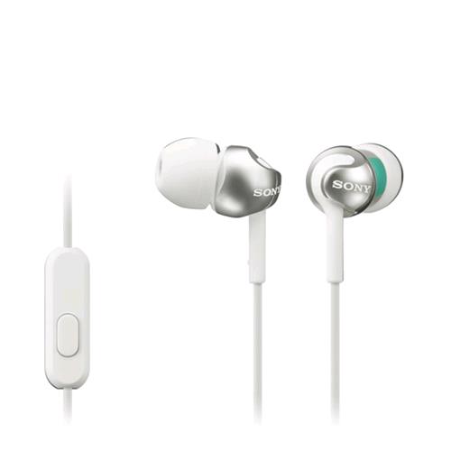 SONY MDREX110APW.CE7 AURICOLARI CON MICROFONO CAVO 1.2MT JACK 3.5MM COLORE BIANCO