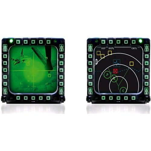 THRUSTMASTER MFD COUGAR PACK IL PACCHETTO COMPRENDENTE 2 "USB COCKPIT PANELS" MULTIFUNZIONE, REPLICA DEGLI SCHERMI MFD* DEGLI F-16 DELLA U.S. AIR FORCE
