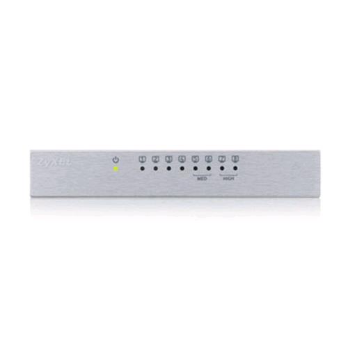ZYXEL GS108BV3EU0101F SWITCH 8 PORTE LAN RJ-45 10/100/1000 Mbps 5 PORTE FRUIBILI IN CONTEMPORANEA COLORE GRIGIO