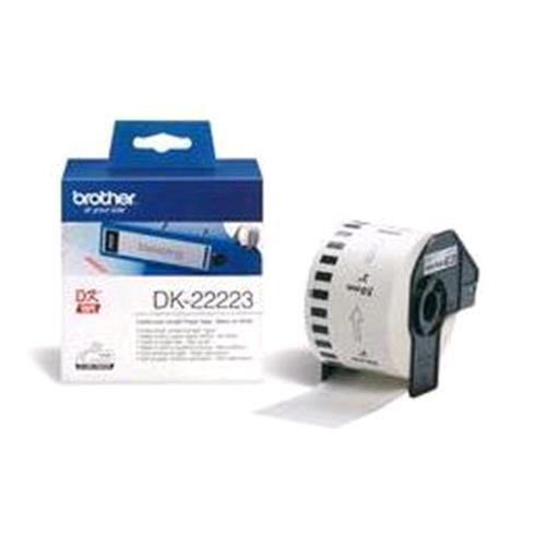 BROTHER DK-22223 RULLO ETICHETTE PER STAMPANTI A TRASFERIMENTO TERMICO 50MMx30.48MT COLORE BIANCO