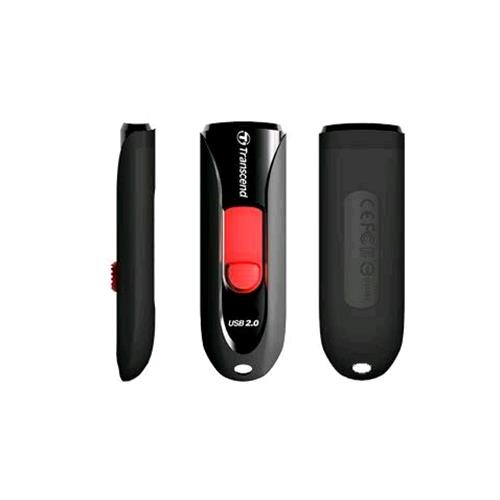 TRANSCEND TS16GJF590K CHIAVETTA USB 2.0 16GB FUNZIONE PROTEZIONE DATI COLORE NERO