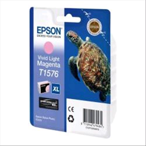 EPSON T1576 XL CARTUCCIA INKJET VIVID MAGENTA CHIARO 