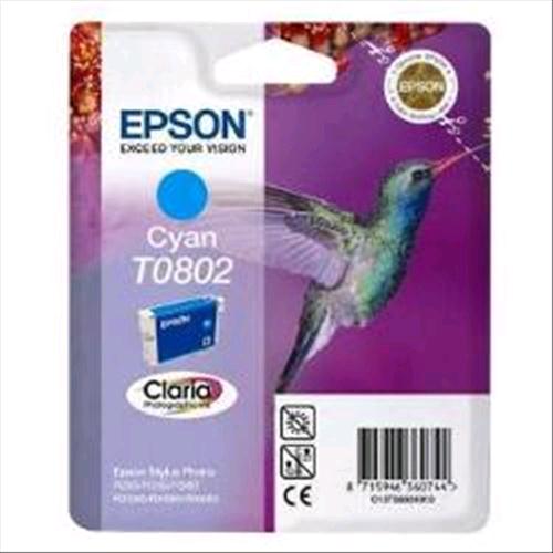 EPSON T0802 CARTUCCIA INKJET CIANO 